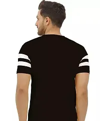 Mens Half T-shirt Cotton Blend  Casual Wear Striped T-shirtsCombo Pack Of 2-thumb2
