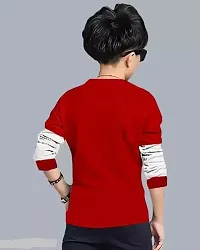 Trendy Collection Of Boys Printed T-shirt /Colour Blocked T-shirt/Home Fashion Daily Wear /Regular Use Cotton T-shirt For Boys Up TO 16 Years-thumb1