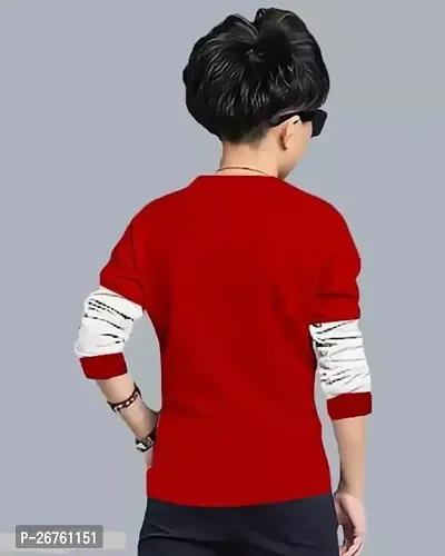 Trendy Collection Of Boys Printed T-shirt /Colour Blocked T-shirt/Home Fashion Daily Wear /Regular Use Cotton T-shirt For Boys Up TO 16 Years-thumb2