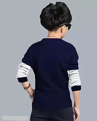 Trendy Collection Of Boys Printed T-shirt /Colour Blocked T-shirt/Home Fashion Daily Wear /Regular Use Cotton T-shirt For Boys Up TO 16 Years-thumb1