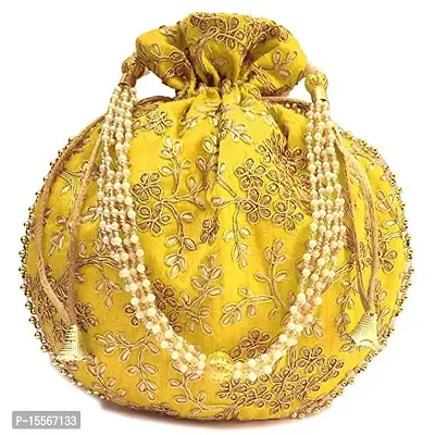 Classic Embroidered Potli Bag for Women-thumb0