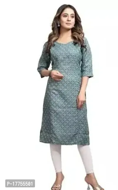 A-Line   Cotton Kurta For Women-thumb0