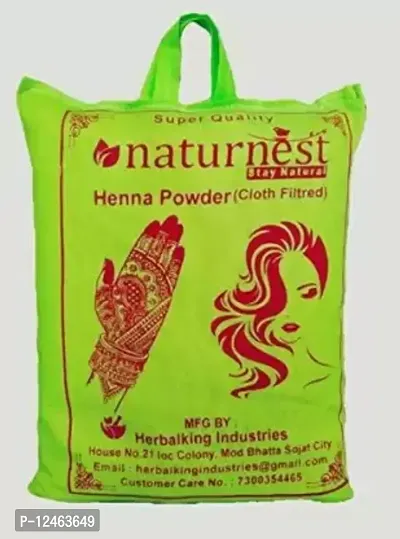 naturenest 100% pure and natural henna leaves powder mehandi powder rajasthai speacial henna 500 gm