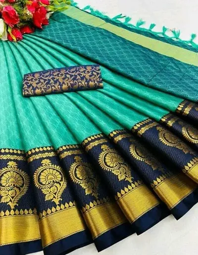 Classic Silk Jacquard Saree with Blouse piece