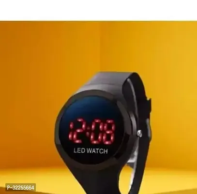 Stylish Black Silicone Digital Watches For Ladies-thumb0