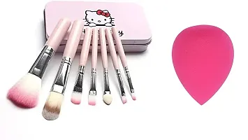 hello kitty brush set and beauty blender-thumb1