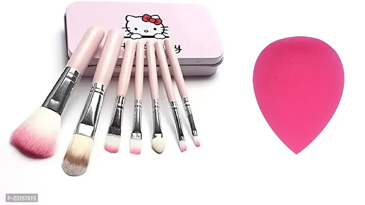 hello kitty brush set and beauty blender-thumb2