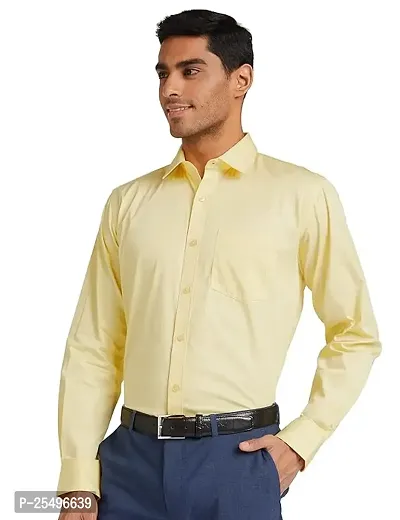 Reliable Multicoloured Cotton Solid Long Sleeves Formal Shirt For Men, Pack Of 1-thumb0