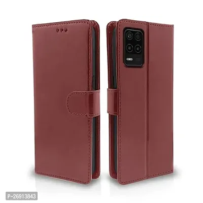 Realme 8 5G Realme 8s 5G Narzo 30 5G Brown Flip Cover