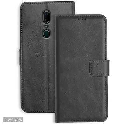 Oppo F11 Oppo A9 Black Flip Cover-thumb0