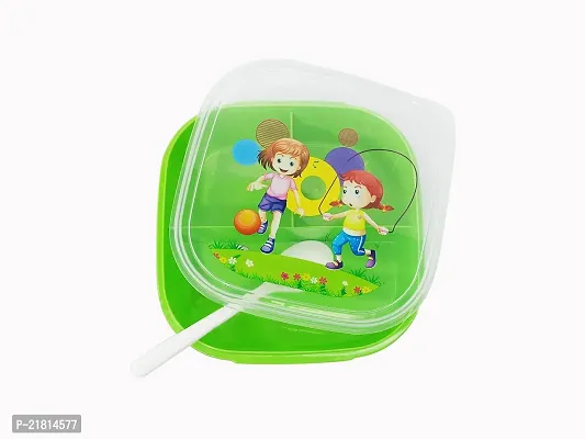 School Lunch Box plastic Lunch Box For Kids | Tiffin Box ( Pack Of 2  )-thumb2