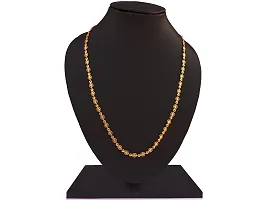 Auri 1 Gram Gold Plated Designer Chain | Thin Light Weight Gold Plated Chain For Women and Girls-thumb1