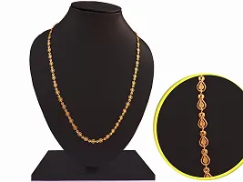 Auri 1 Gram Gold Plated Designer Chain | Thin Light Weight Gold Plated Chain For Women and Girls-thumb2