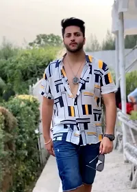 Classy and Attractive Printed Shirt Collection - Must-Have White Color-thumb2