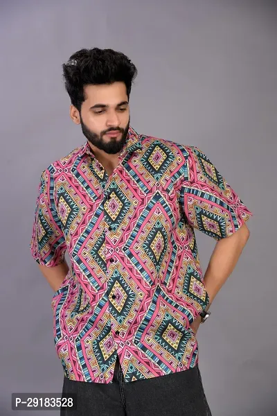Classy and Attractive Printed Shirt Collection - Must-Have Pink Color