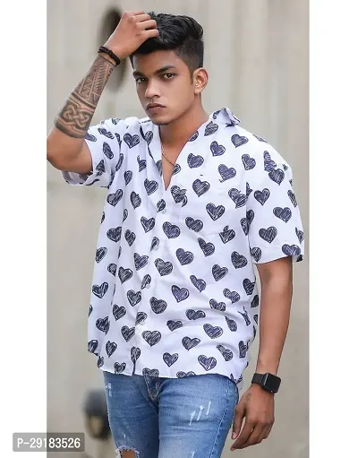 Classy and Attractive Printed Shirt Collection - Must-Have White Color
