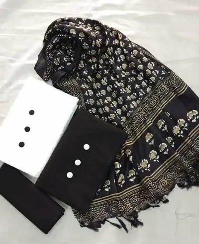 Top Selling Chikankari Cotton Dress Material with Dupatta