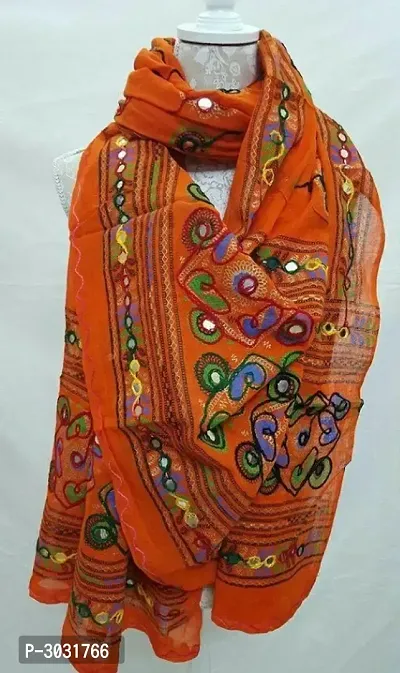 Cotton Mirror Work Dupatta For Women's-thumb0