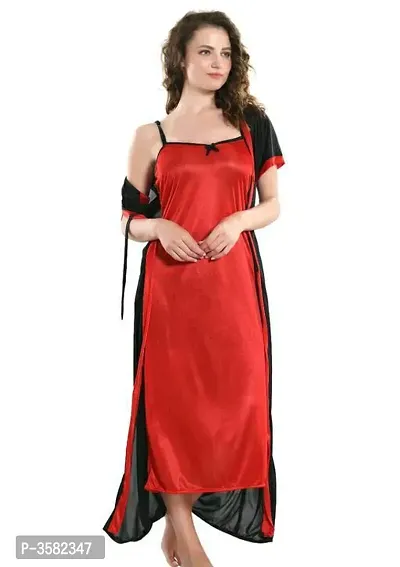Trendy 2-IN-1 Night Dress With Robes-thumb0