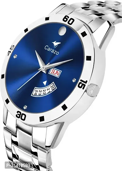 Stainless steel blue dial watches for men watch for boys men watches wrist watches men mens watch-thumb4