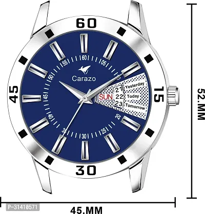 Stainless steel blue dial watches for men watch for boys men watches wrist watches men mens watch-thumb5