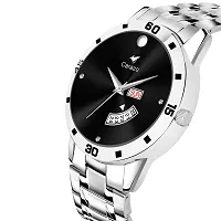 Stylish Analog Watch with King Bracelet for Men-thumb1