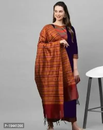 Stylish Women  Rayon Cotton Kurta, Bottom and Dupatta Set