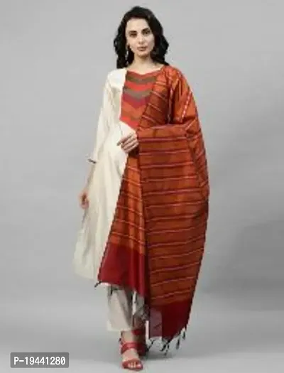 Stylish Women  Rayon Cotton Kurta, Bottom and Dupatta Set-thumb0