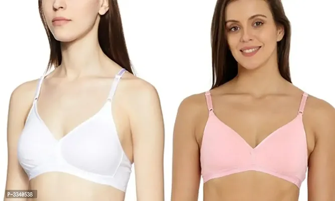 Solid Non Padded Basic Bras Pack Of 2