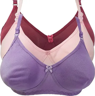 Comfortable Lightly Padded Bra ( Pack Of 3 )