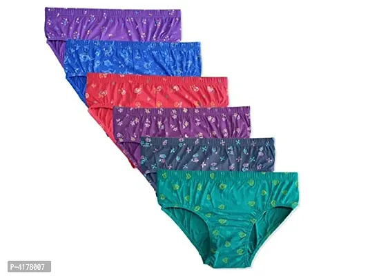 Women's Multicoloured Printed Briefs (Pack of 3)-thumb0