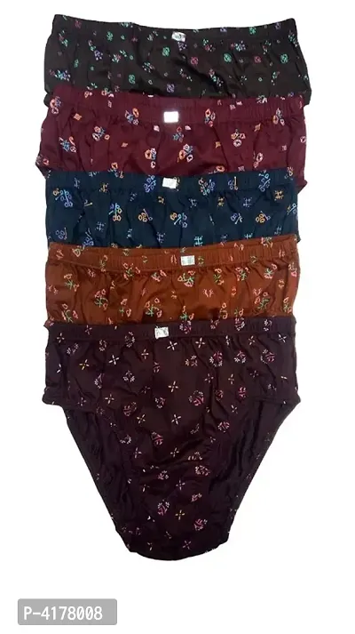 Women's Multicoloured Printed Briefs (Pack of 3)
