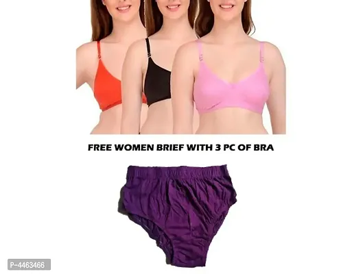 Free panty with Trendy women bra combo 3