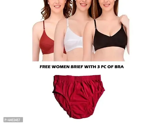Free panty with Trendy women bra combo 3