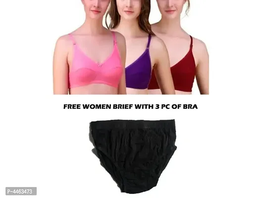 Free panty with Trendy women bra combo 3-thumb0