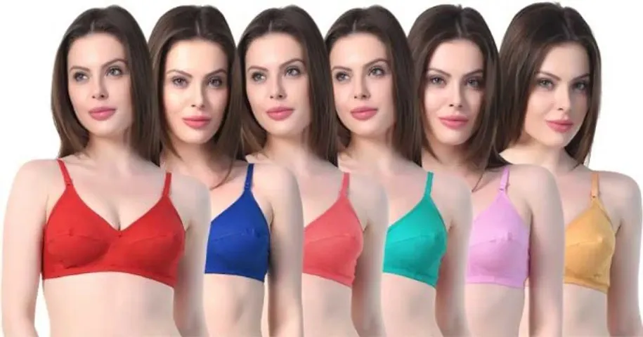 Women's Non Padded Bras Pack Of 6