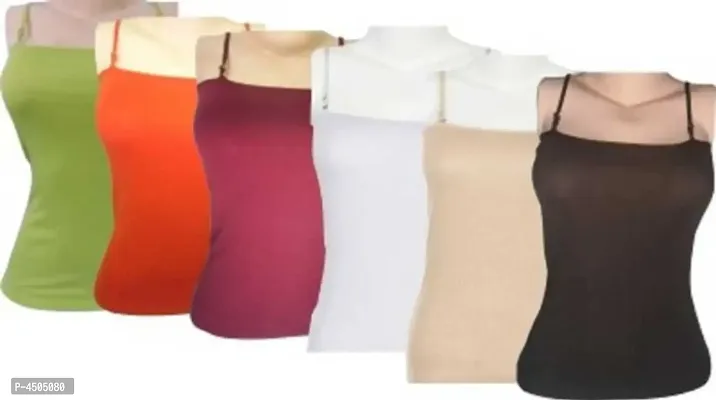 women multicolour camisole pack of 6