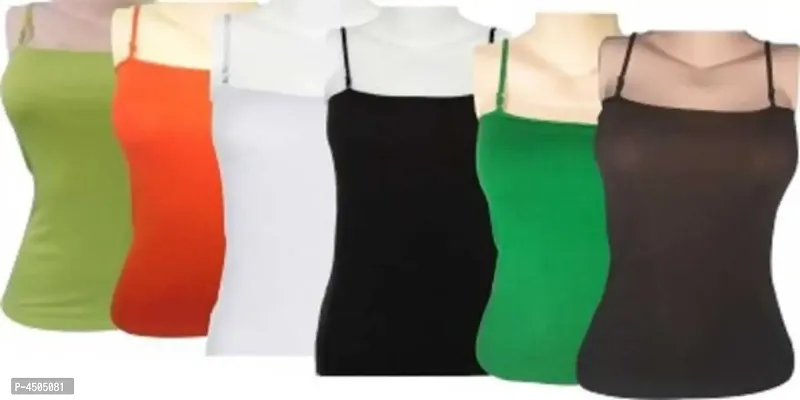 women multicolour camisole pack of 6