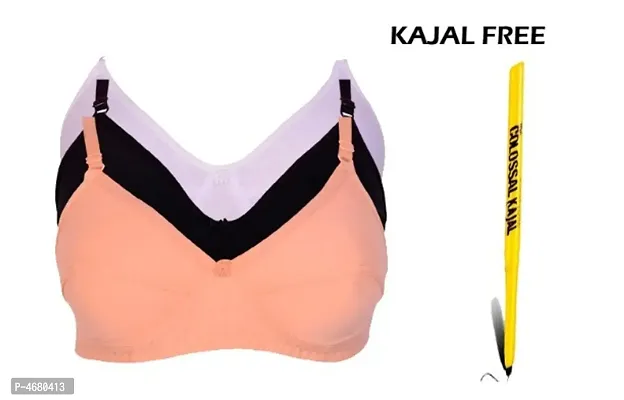 best quality bra with free kajal pack of 3-thumb0