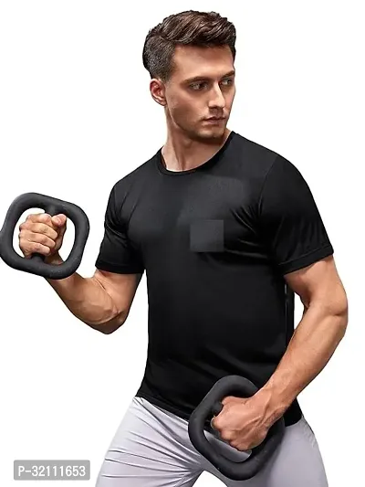 Slim Fit  T Shirt  Round Neck T Shirt-thumb0