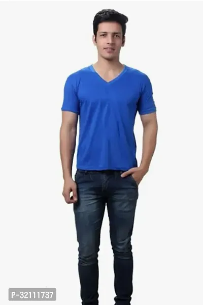 Slim Fit  T Shirt  Round Neck T Shirt-thumb0