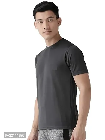 Slim Fit  T Shirt  Round Neck T Shirt-thumb0