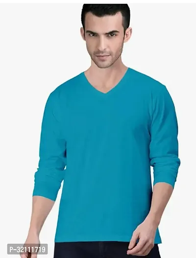 Men Slim Fit Round Neck T Shirt-thumb0