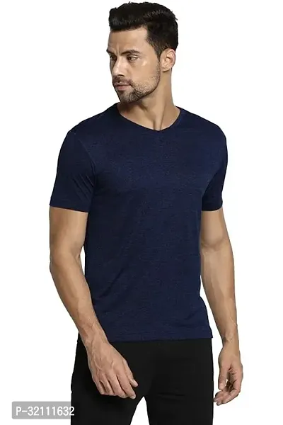 Slim Fit  T Shirt  Round Neck T Shirt-thumb0