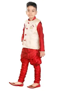 FASHION GARMENTS PRETTY COMFORTABLE Kids Silk-Cotton Blend Modi Jacket(modi-mrn)-thumb2
