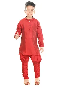 FASHION GARMENTS PRETTY COMFORTABLE Kids Silk-Cotton Blend Modi Jacket(modi-mrn)-thumb3