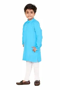 Fashion Garments Cotton Kurta Pajama Set for Boys Kids (BLUE)-thumb2