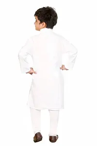 Fashion Garments Cotton Kurta Pajama Set for Boys Kids (WHITE)-thumb1