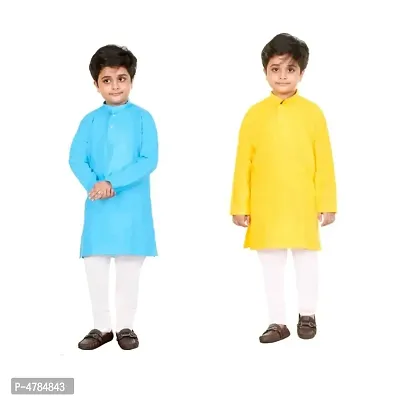 FASHION GARMENTS Boys Ethnic Wear Kurta Pyjama Set-thumb0