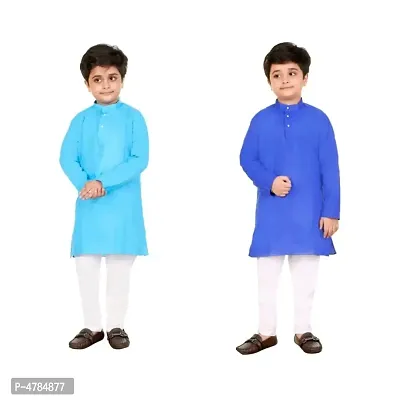 Boys Ethnic Wear Kurta Pyjama Set-thumb0